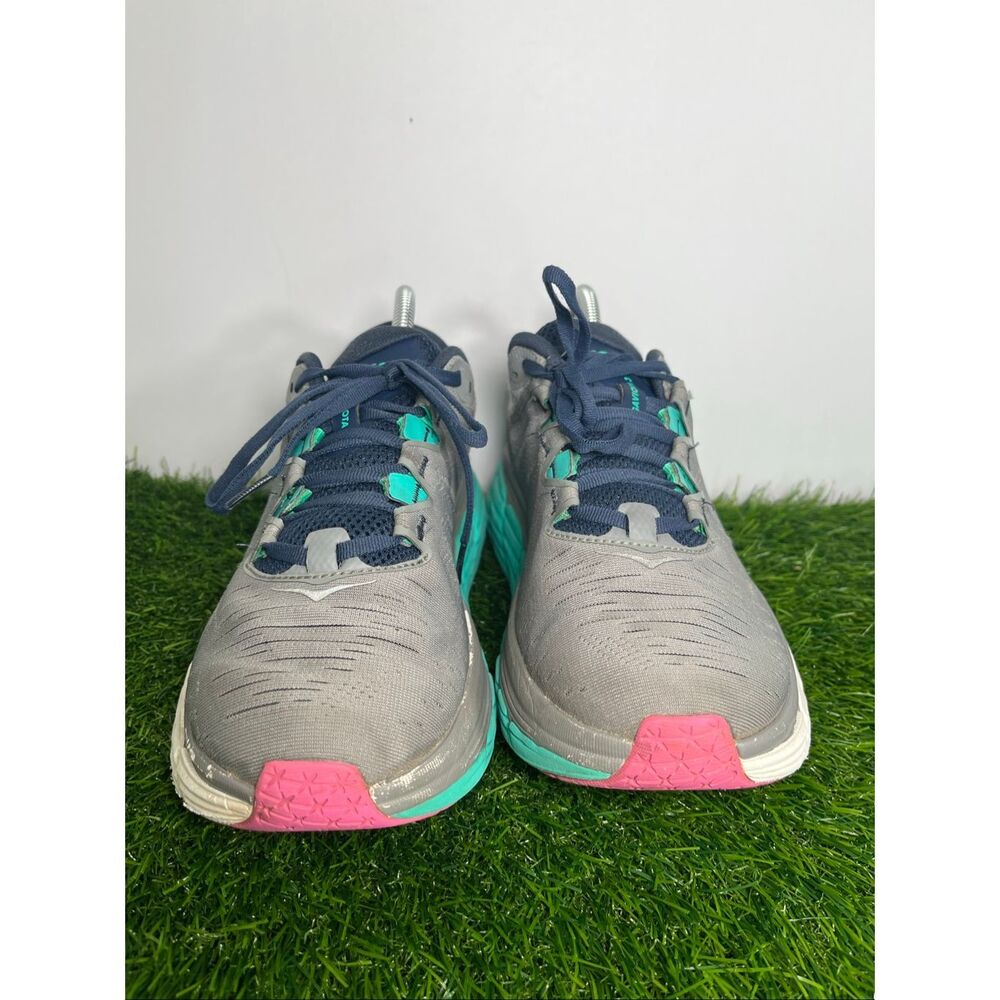 Hoka One One Gaviota 3 Women’s Size 10B Gray Teal Running Shoes Stability Sneake - Picture 2 of 9